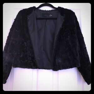 Short Black Faux Jacket